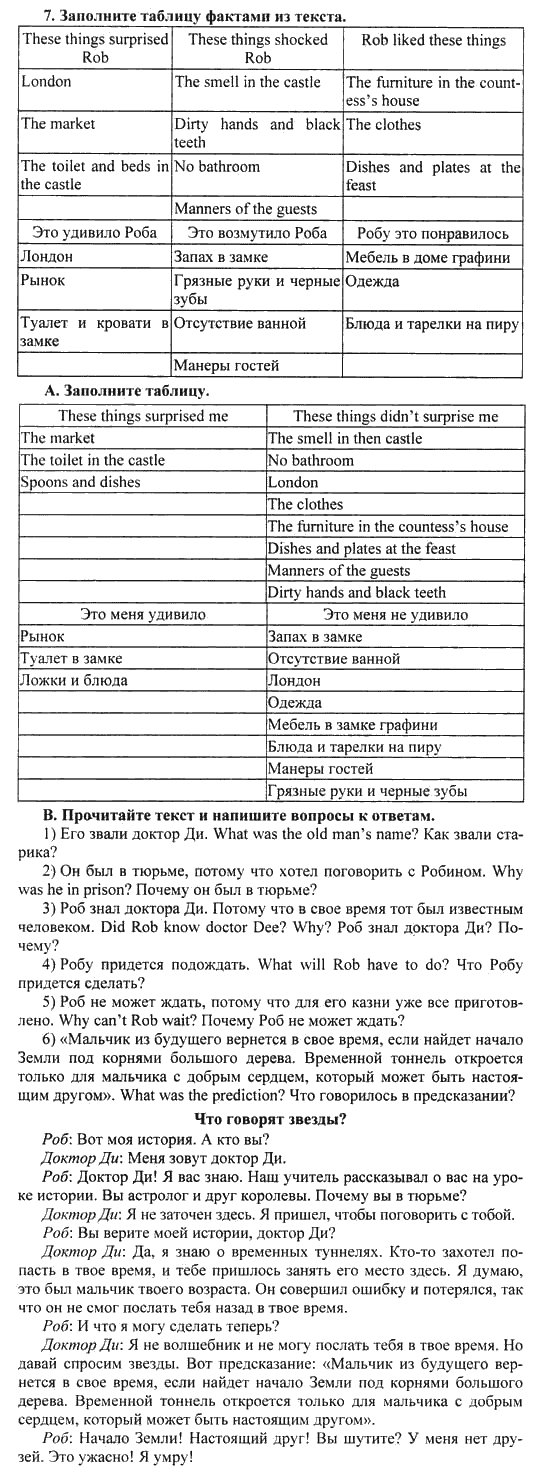 Happy English Учебник(Students Book), 6 класс, Кауфман, 2012, Урок 5. Что говорят звезды? Задание: 7