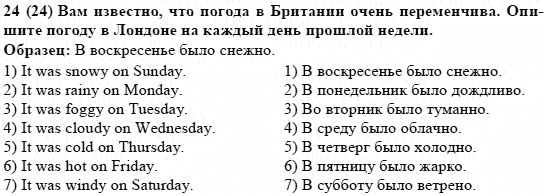 Students Book Activity book - Home reading, 6 класс, Афанасьева, Михеева, 2010-2012, STUDENT’S BOOK, Юнит 1 Задание: 24(24)