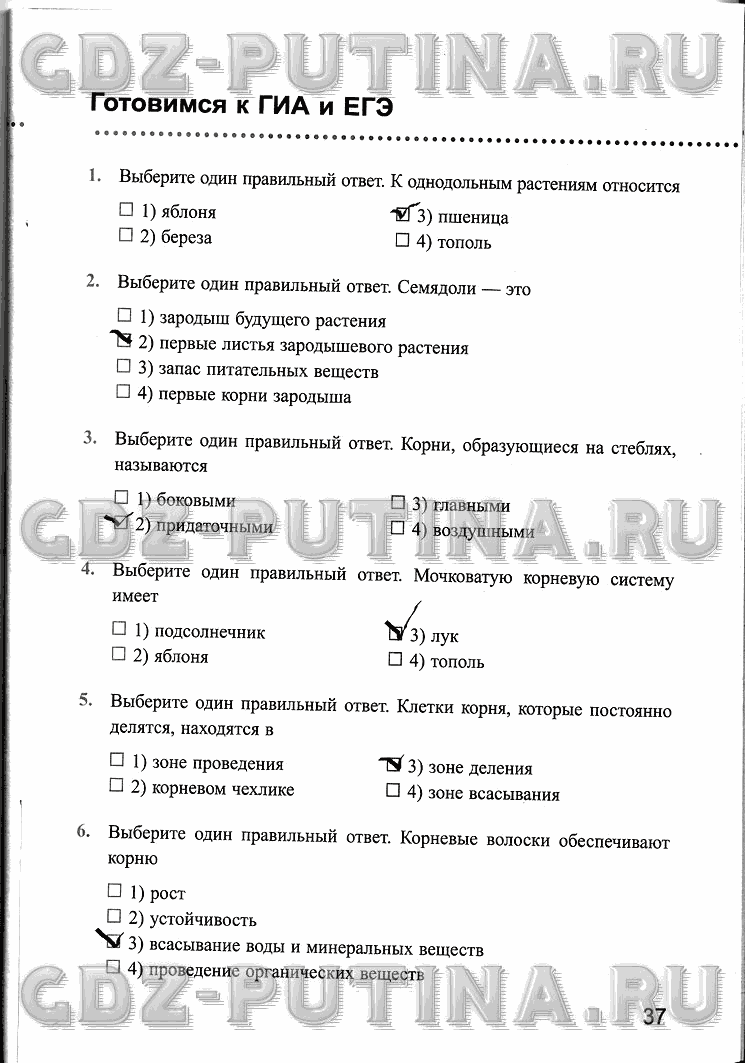 Рабочая тетрадь, 6 класс, Преображенская, 2013 - 2016, задание: 37