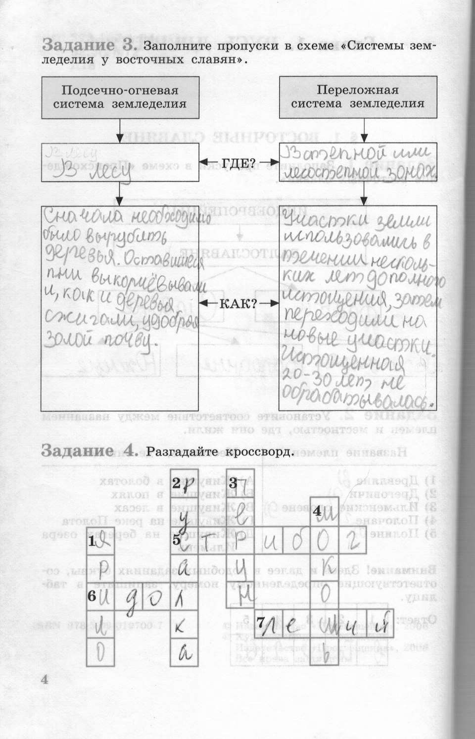 Рабочая тетрадь, 6 класс, Данилов, Косулина, 2011, задание: стр. 4