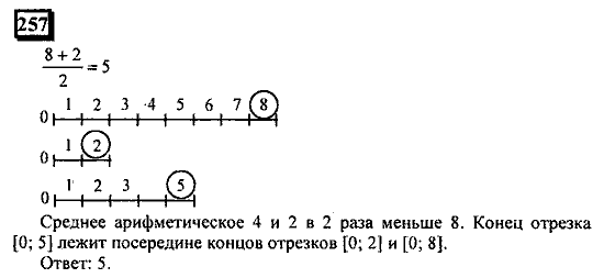 Часть 1, 6 класс, Дорофеев, Петерсон, 2010, задание: 257