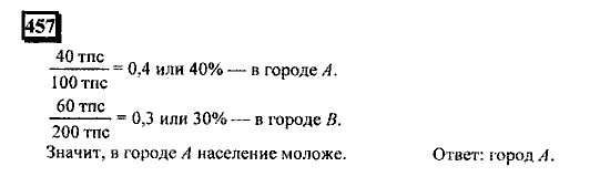 Часть 1, 6 класс, Дорофеев, Петерсон, 2010, задание: 457
