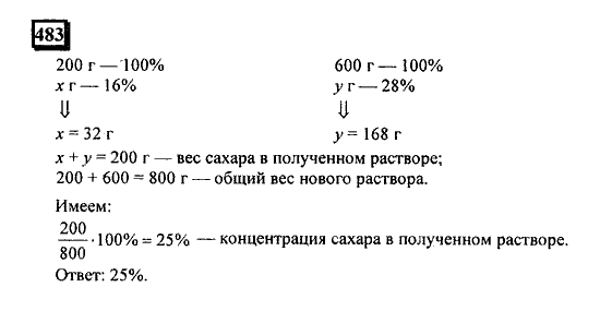 Часть 1, 6 класс, Дорофеев, Петерсон, 2010, задание: 483