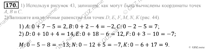 Математика, 6 класс, Зубарева, Мордкович, 2005-2012, §6. Числовые выражения, содержащие знаки +, - Задание: 170