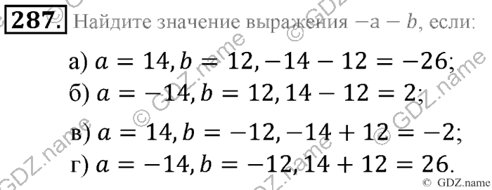 Математика, 6 класс, Зубарева, Мордкович, 2005-2012, §9. Расстояние между точками координатной прямой Задание: 287