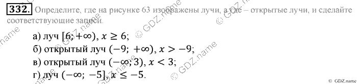 Математика, 6 класс, Зубарева, Мордкович, 2005-2012, §11. Числовые промежутки Задание: 332