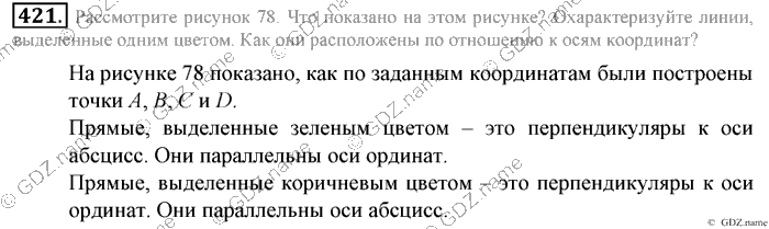 Математика, 6 класс, Зубарева, Мордкович, 2005-2012, §14. Координатная плоскость Задание: 421