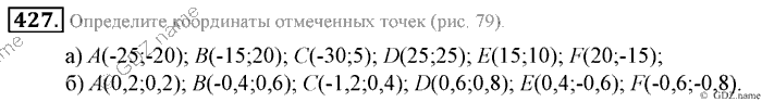 Математика, 6 класс, Зубарева, Мордкович, 2005-2012, §14. Координатная плоскость Задание: 427