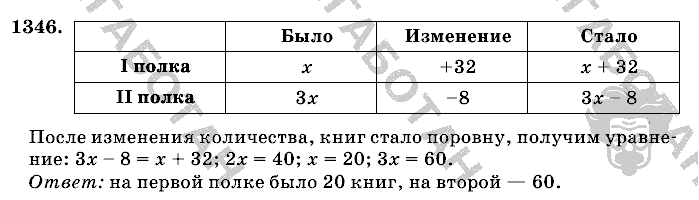 Математика, 6 класс, Виленкин, Жохов, 2004 - 2010, задание: 1346
