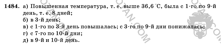 Математика, 6 класс, Виленкин, Жохов, 2004 - 2010, задание: 1484