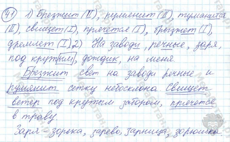 Русский язык, 7 класс, Баранов, 2007 - 2011, задание: 41