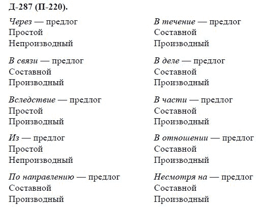 3-е изд, 7 класс, М.М. Разумовская, 2006 / 1999, задание: д287п220