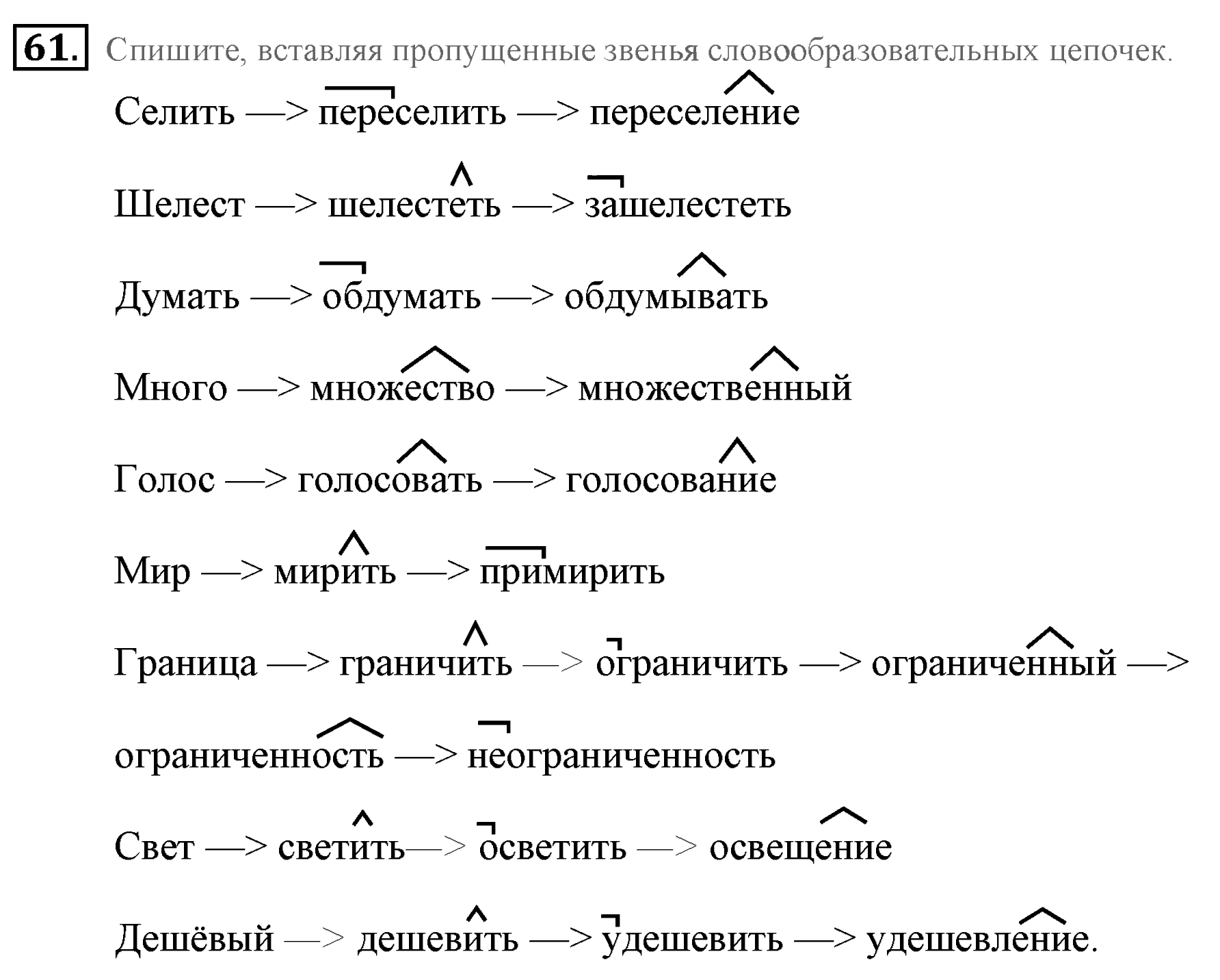 Практика, 7 класс, М.М. Разумовская, 2009, задача: 61