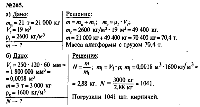 Сборник задач, 7 класс, Лукашик, Иванова, 2001-2011, задача: 265