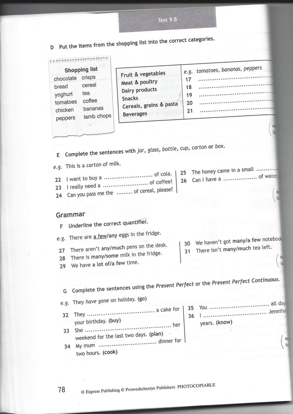 Spotlight 7: Test Booklet. Контрольные задания, 7 класс, Ваулина Юлия, Вирджиния Эванс, Дули Дженни, 2015, задание: стр. 78