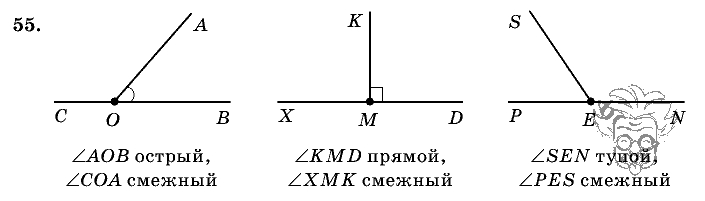 Геометрия, 7 класс, Л.С. Атанасян, 2009, задание: 55