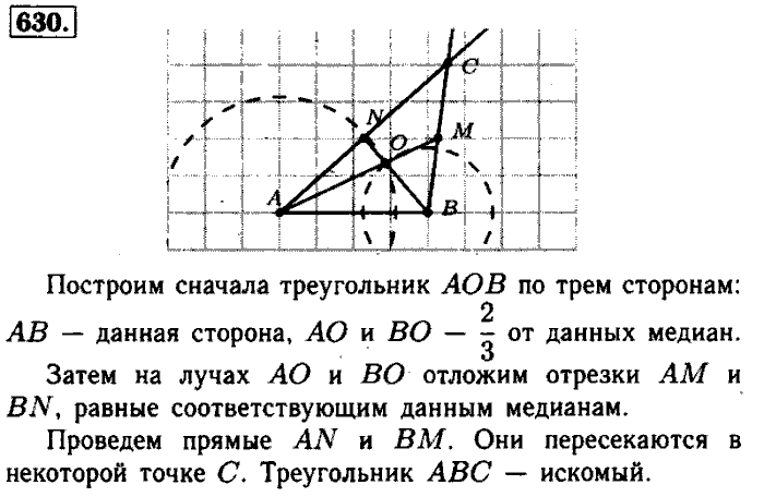 Геометрия, 7 класс, Атанасян, Бутузов, Кадомцев, 2003-2012, Геометрия 8 класс Атанасян Задание: 630