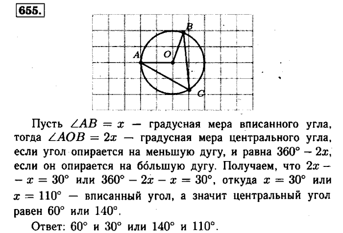 Геометрия, 7 класс, Атанасян, Бутузов, Кадомцев, 2003-2012, Геометрия 8 класс Атанасян Задание: 655