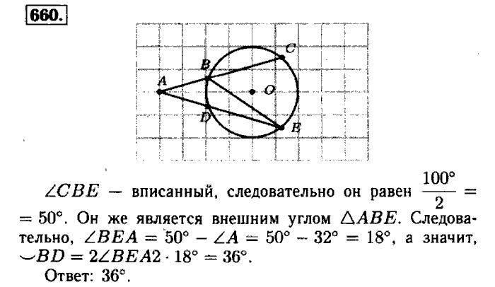 Геометрия, 7 класс, Атанасян, Бутузов, Кадомцев, 2003-2012, Геометрия 8 класс Атанасян Задание: 660