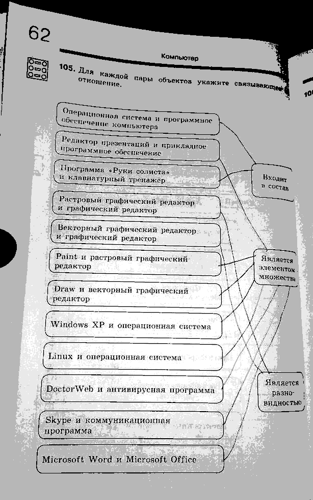 Рабочая тетрадь, 7 класс, Босова, 2016, задача: стр. 62