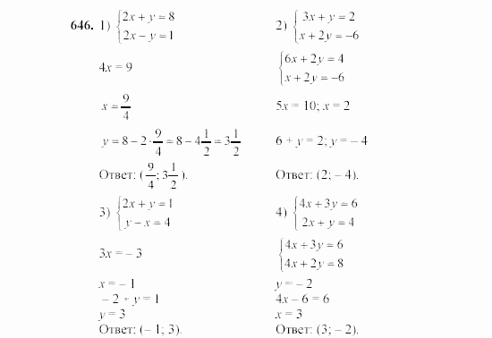 Алгебра, 7 класс, Ш.А. Алимов, 2002 - 2009, §36 Задание: 646