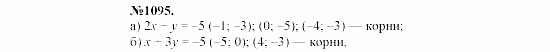 Алгебра, 7 класс, Макарычев, Миндюк, 2003, Глава 6, §15, 39. Линейное уравнение с двумя переменными Задание: 1095