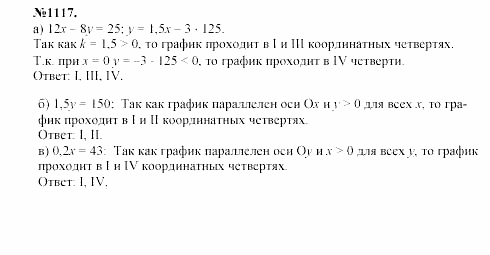 Алгебра, 7 класс, Макарычев, Миндюк, 2003, 40. График линейного уравнения с двумя переменными Задание: 1117