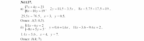 Алгебра, 7 класс, Макарычев, Миндюк, 2003, §16, 42. Способ подстановки Задание: 1137