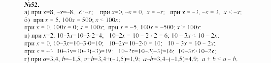 Алгебра, 7 класс, Макарычев, Миндюк, 2003, 3. Сравнение значений выражений Задание: 52