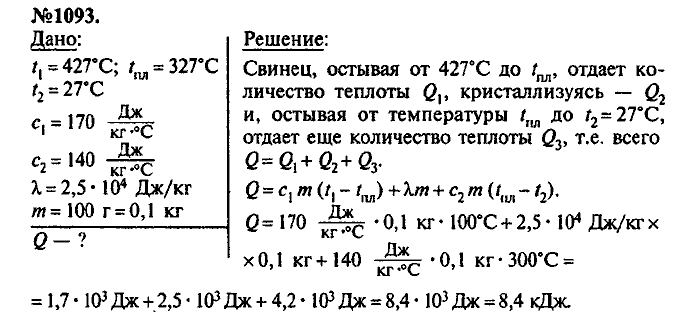 Сборник задач, 8 класс, Лукашик, Иванова, 2001 - 2011, задача: 1093