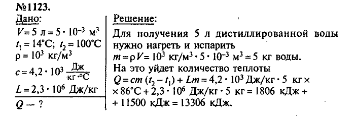 Сборник задач, 8 класс, Лукашик, Иванова, 2001 - 2011, задача: 1123