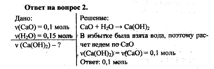 Химия, 8 класс, Минченков, Зазнобина, Смирнова, 2005, §20 Задача: 2