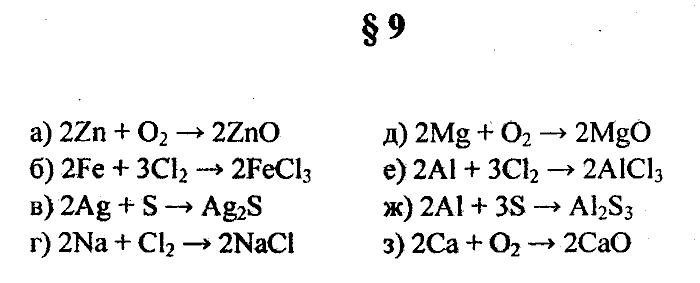 Химия, 8 класс, Минченков, Зазнобина, Смирнова, 2005, §9 Задача: 1