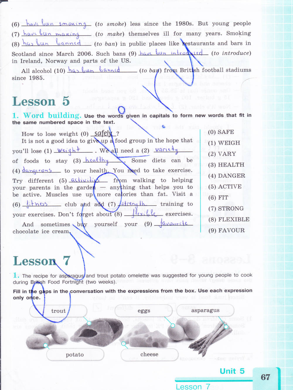 Рабочая тетрадь. Activity book, 8 класс, Кузовлев В.П., 2015, задание: Стр. 67