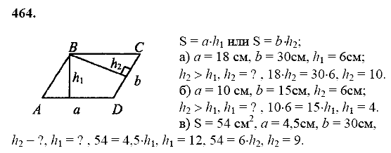 Геометрия, 8 класс, Атанасян Л.С., 2014 - 2016, задание: 464