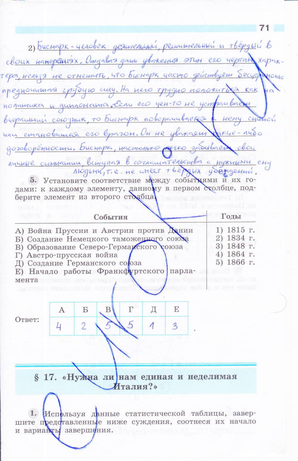 Рабочая тетрадь, 8 класс, Мищенко Т.М., 2014, задание: стр. 71