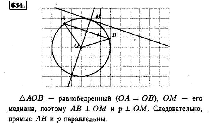 Геометрия, 8 класс, Атанасян, Бутузов, Кадомцев, 2003-2012, Геометрия 8 класс Атанасян Задание: 634
