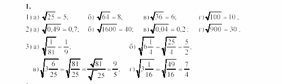 Алгебра, 8 класс, Жохов, Макарычев, 2011 / 2003, C-14 Задача: 1
