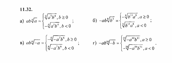 Сборник задач, 8 класс, Галицкий, Гольдман, 2011, Свойства арифметического корня n-й степени Задание: 11.32