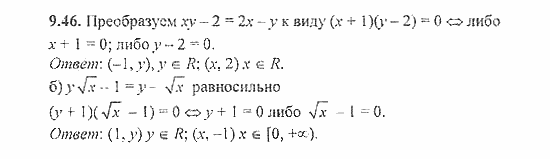 Сборник задач, 8 класс, Галицкий, Гольдман, 2011, Уравнения с двумя переменными Задание: 9.46