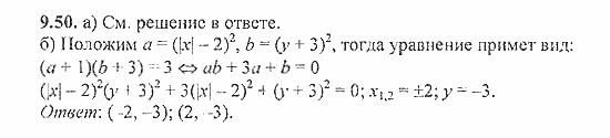Сборник задач, 8 класс, Галицкий, Гольдман, 2011, Уравнения с двумя переменными Задание: 9.50