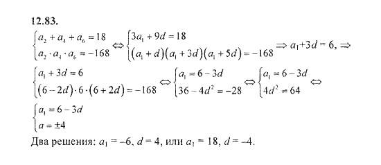 Сборник задач, 8 класс, Галицкий, Гольдман, 2011, Арифметическая прогрессия Задание: 12.83