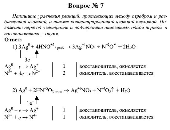 Химия, 9 класс, Рудзитис Г.Е. Фельдман Ф.Г., 2001-2012, №21-23, Вопросы Задача: 7