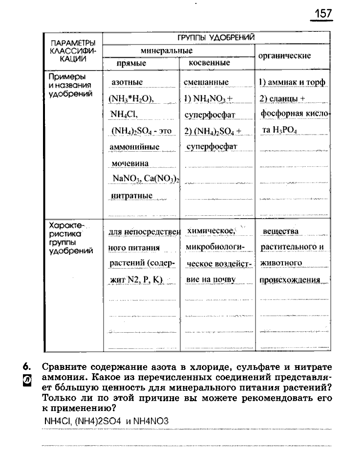Рабочая тетрадь, 9 класс, Габриелян, Сладков, 2014, задача: 157