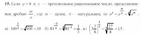 Дидактические материалы, 9 класс, Макарычев, Миндюк, 2003, Степени Задача: 15