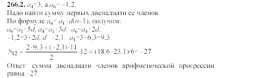 Сборник заданий, 9 класс, Кузнецова, Бунимович, 2002, задачи Задание: 266-2