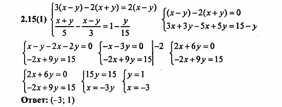 Сборник заданий для подготовки к ГИА, 9 класс, Кузнецова, Суворова, 2010, 2. Уравнения и системы уравнений Задание: 2.15(1)