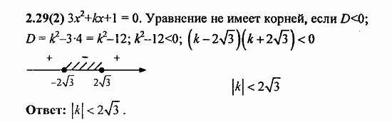 Сборник заданий для подготовки к ГИА, 9 класс, Кузнецова, Суворова, 2010, 2. Уравнения и системы уравнений Задание: 2.29(2)