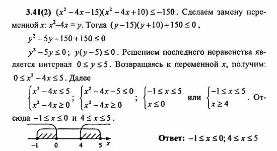 Сборник заданий для подготовки к ГИА, 9 класс, Кузнецова, Суворова, 2010, 3. Неравенства Задание: 3.41(2)