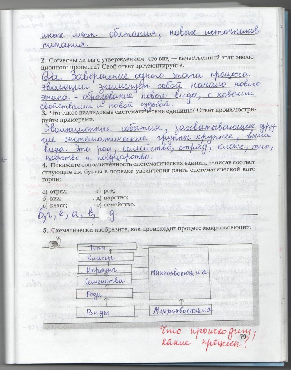 Рабочая тетрадь, 9 класс, Козлова Т.А. Кучменко В.С., 2013, задание: стр. 79